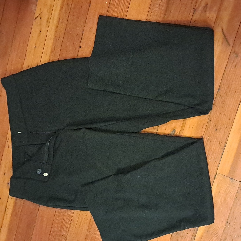 90's Black Dress Pants by Express - World Brand Stretch Sz 7/8